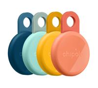 Chipolo LOOP Orange/Blau/Gelb/Minze 4-Pack (Apple Find My, Google Find Hub), Traceur, Orange, Bleu, Vert, Jaune