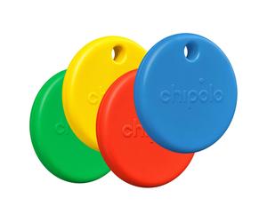 Chipolo Pop (Apple Find My, Google Find Hub), Traceur, Bleu, Vert, Rouge, Jaune