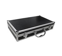 chiwanji Valise aux Microphones, Boîte à Outils de Rangement pour Micro Mallette Fait en Aluminium pour Présentateur Valise Compartiment résistant aux Chocs 37x20x7.5cm