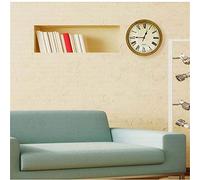Chiyyak Boîte de Rangement Dissimulée pour Horloge Murale Innovante, 3 étagères pour Divers Objets de Valeur, Design Classique, 9,7" de Diamètre (Doré)