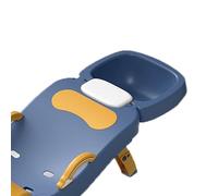 Chiyyak Chaise Ergonomique pour Laver les Cheveux des Enfants, avec Appui-tête Rétractable, Conception Pliable, Base Stable, pour Shampoing pour Enfants (Bleue)