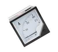 Chiyyak Compteur de Courant à Panneau Analogique 6L2 300A/5A pour Tester les Circuits DC/AC, Idéal pour la Métallurgie et L'énergie électrique-modèle ABS