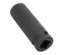 Chiyyak Douille à Chocs 1/2 Pouce, Revêtement satiné Noir, Pratique pour clé Pneumatique, extrémité Chanfreinée Durable pour une Entrée Facile des écrous, Taille 17/18/19 Mm (17MM)