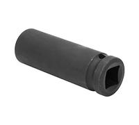 Chiyyak Douille à Chocs 1/2 Pouce, Revêtement satiné Noir, Pratique pour clé Pneumatique, extrémité Chanfreinée Durable pour une Entrée Facile des écrous, Taille 17/18/19 Mm (19MM)