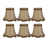 Chiyyak Ensemble D'abat-jour en Tissu Durable de Style Européen, pour Lustre à Ampoule E14, Applique Murale, Décoration de Chambre à Coucher