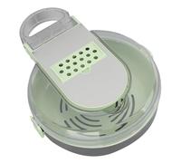 Chiyyak Ensemble de Râpes en Acier Inoxydable 304, Hachoir Multifonctionnel Polyvalent avec 8 Lames pour une Effort, une Manipulation Sûre et Confortable (Vert)