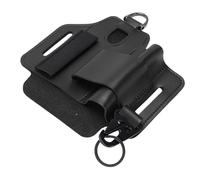 Chiyyak Gaine à Outils Multifonctionnelle en Cuir, Pochette de Ceinture Pratique pour Les Activités de Plein Air, Cuir PU (Noir)
