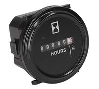 Chiyyak Jauge de Compteur Horaire de Haute Précision 99999,9 Heures, Compteur Horaire Mécanique AC DC, Idéal pour les Générateurs