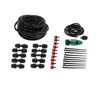 Chiyyak Kit de Goutteurs Réglables, Système D'irrigation Goutte-à-goutte de Jardin, Tuyau de 10m, Arrosage Automatique