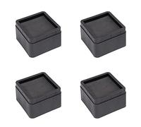 Chiyyak Matériau ABS de qualité Supérieure, Pieds de Meubles de 2 Pouces, Protections de Sol, Rehausseurs de Lit Empilables Noirs, 4 Pièces pour Surélever Les Lits, Les Chaises et Les Canapés