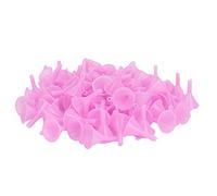 Chiyyak Mini Entonnoir Séparateur en Plastique, Kit de Fabrication de Minuterie de Sablier, Ensemble D'entonnoirs Portables 100 Pièces (Rose)