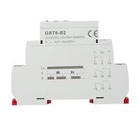Chiyyak Mini Relais temporisé de Contrôle à Fonction Unique GRT8-B2 Précis pour Délai de Mise Sous Tension, Déconnexion Différée, Indicateur LED, Plage de 0,1 S à 10 Jours, pour élément Chauffant,