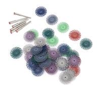 Chiyyak Mini Roue de Polissage, Kit de Polissage de Détail Polyvalent pour la Sculpture sur Bois, Usage Professionnel, Plastique, Acier Inoxydable