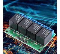 Chiyyak Module de Relais à Bascule Autobloquant à 4 Canaux, pour Maison Intelligente, Moteur LED, Voiture Jouet avec Déclencheur à Faible Impulsion