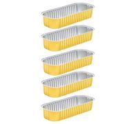 Chiyyak Plateaux Carrés en Aluminium, Ustensiles de Cuisine Jetables Pratiques pour Griller, 5 Feuilles de Friteuse à Air pour la Maison