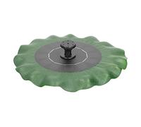 Chiyyak Pompe de Fontaine Solaire Feuille de, Protection Contre Les Basses Eaux, avec 8 Buses Différentes pour Bains d'oiseaux, ABS Extérieur