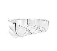 Chiyyak Porte-Poubelle Empilable en Plastique pour Bouteilles de Sport, Champagne, Vin, Bouteille d'eau pour bébé, Incurvée Antidérapante, Empilable ou utilisé Séparément, 30 X 20 X 11 Cm, Pet 380 G