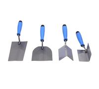 Chiyyak Sac Portable Inclus Ensemble de Truelle d'angle Intérieur et Extérieur en Acier Inoxydable pour Un Rangement Pratique et Un Accès Rapide, adapté aux Coins d'avion, Intérieurs et Extérieurs,