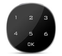 Chiyyak Serrure D'armoire sans clé pour la sécurité, Verrouillage du Clavier Tactile par Mot de Passe Numérique, Installation Facile, Convient au Tiroir de la Boîte à Outils, 1 Pile CR2032