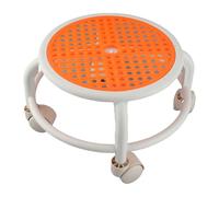 Chiyyak Tabouret Bas Roulant Multifonctionnel, Mini Tabouret Mobile élégant pour la Maison, Protégez Vos Genoux en Bleu (Orange)