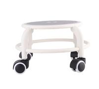 Chiyyak Tabouret Bas Roulant Multifonctionnel, Mini Tabouret Mobile élégant pour la Maison, Protégez Vos Genoux en Bleu (Gris)