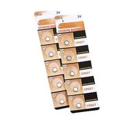 CHIZISX Lot de 5/10 piles bouton CR927 3 V au lithium pour télécommande, lumière LED, montre bouton CR927