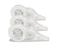 Chliinl Lot de 3 rubans correcteurs blancs de 36 m x 8 mm avec applicateur facile à utiliser pour corrections instantanées pour étudiants, bureau, maison, école