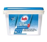 Chlore 5 actions en galets Maxitab 2,7 kg - HTH Blanc G