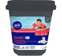 GRE Chlore choc pastilles pour piscines 30 g – 5 kg – Formule 0 % acide borique