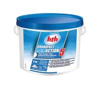 HTH Chlore choc Granufast Action 5 stabilisé, granulés 5 kg
