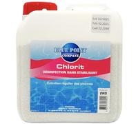 Chlore Choc Non Stabilisé 2KG | Hypochlorite de Calcium en Poudre | Traitement Efficace Contre Algues & Eau Verte | Désinfection Rapide pour Piscine & Spa | Produit sans Stabilisant, Granulés