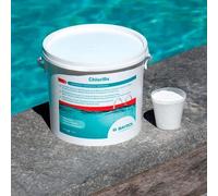 Chlore de choc ChloriFix contre les algues vertes et l'eau trouble. Approvisionnement intensif et rapide en Chlore actif BAYROL