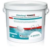 bayrol - chlore lent 5 fonctions galet 5kg chlorilong power 5
