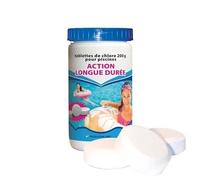 BSI - Chlore Lent - Action Longue Durée - Désinfection Totale De l'Eau - Spécial Bactéries - Idéal Pour Piscine 30m³ Et Plus - Galets 200g - 1kg