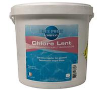 Chlore Lent Galets Piscine - Traitement avec Action permanente sur Le taux de Chlore/Galet de Chlore 250G, désinfection et Anti-algues - Produit pour Entretien Eau Piscine (5KG)