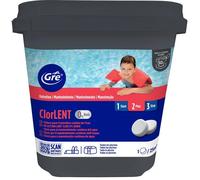 Chlore lent - GRE - Galets - 5 Kg - Galets 250 g - Formule 0 % acide borique