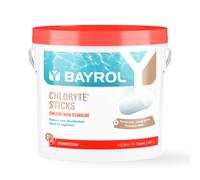Bayrol – Chlore lent non stabilisé – Chloryte Sticks – hypochlorite de calcium – seau 4,5 kg