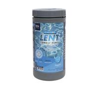 Chlore Lent Permanent 250g - Boîte de 1kg - Désinfectant Longue Durée Haute Concentration pour Piscine - EDG by AQUALUX