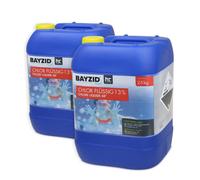 Chlore Liquide 48° Bayzid® - Bidon de 25 KG pour Piscines (2 x 20L)