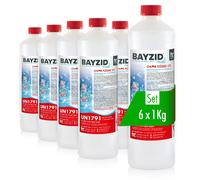 Chlore Liquide Concentré 48° Bayzid® en Bouteille de 1 KG - Désinfectant Efficace pour Piscines