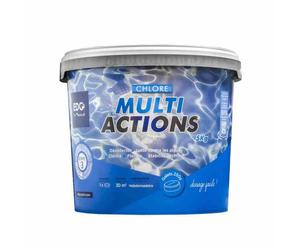 Chlore Multiactions Piscine - EDG - Galets - Seau 5 kg - Traitement Lent Longue Durée
