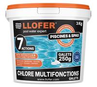 Chlore Multifonction en Galet de 250g - 3kg - Désinfection Longue Durée 7 en 1, Haute Teneur en Chlore (92%), Fabriqué en Europe