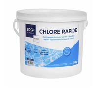 Chlore Rapide Piscine - EDG ACCESS - Pastilles 25g - Seau 5kg - Spécial Eau Verte - Action Choc