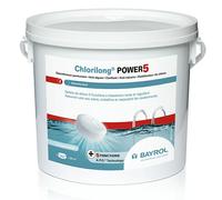 Chlorilong Power 5 Bayrol - chlore lent multiactions - Seau de 5 kg
