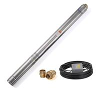 CHM GmbH® Pompe immergée de puits profond, 750 W, 3780 l/h, 8,4 bar, câble de 30 m, boîte de protection, pompe submersible