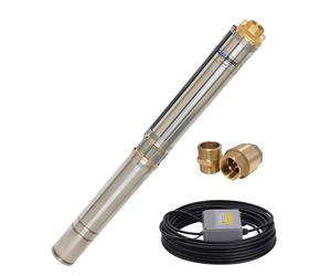 CHM GmbH Pompıe Profonde Acier Inox 3 Pouces 750 W 6000 L/h 6,2 Bar