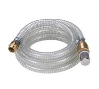 CHM GmbH Tuyau d'aspiration de 2,5 cm avec pompe 7 m (laiton) avec clapet anti-retour