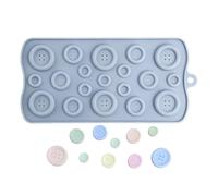 Chocolate Molds 19 Cavity Food - Grade Mould, DIY Crafts Button Chocolate | Button Chocolate Mold for Christmas, Halloween, Birthday, | Candy, Gummy Food Baking Chocolate Molds 19 Cavity Food Grade DIY