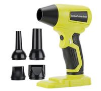 Choerinton Souffleur de feuilles sans fil sans balais pour batterie Li-ion Ryobi 20 V, vitesse variable, mini souffleur électrique portatif avec 5 accessoires pour nettoyage de terrasse, entretien de