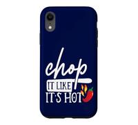 Chop It Like Its Hot Pepper Costume Humoristique de Chef Humoristique Coque pour iPhone XR